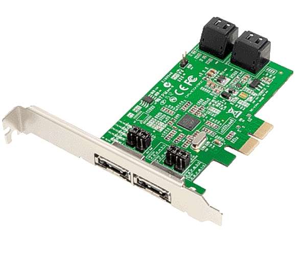 SATA Kontroller PCI Express 4xSATA4 mit Flash Bios Raid 0-1-5-10