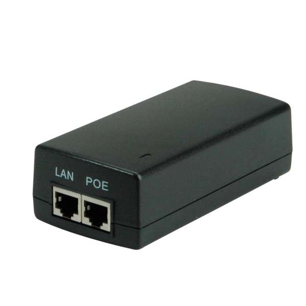 PoE Netzteil 30W LAN Einspeisenetzteil 230V auf PoE 48V 10/100/1000Mbit Gigabit