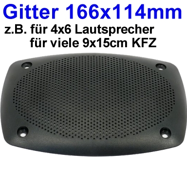 Lautsprecher Technik - Lautsprecherabdeckung Gitter Metall 165 mm