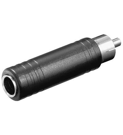 Adapter Cinchstecker auf 6,3mm Klinkenkupplung