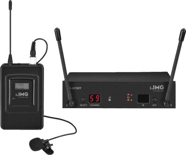 Funkmikrofon Set TXS-631 Empfänger mit Taschensender und Ansteck-Mikrofon