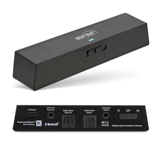 Bluetooth Empfänger Sender Stereo Cinch 3,5mm Klinke Toslink BT5 Multipoint-Streaming