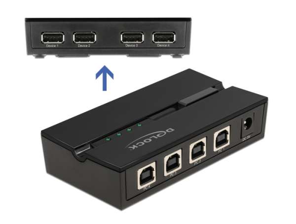 USB Switch für 4xPC an 4xUSB-Geräte Drucker Sharing-Hub