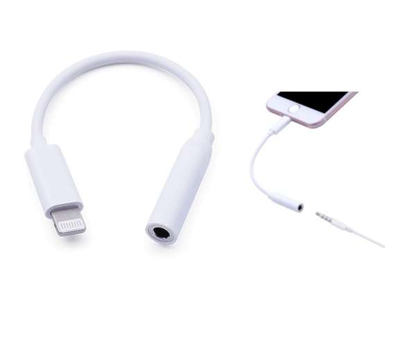Audioadapter Kopfhörer Adapter für Apple iPhone 7-8-10-X Lightning auf 3,5mm Klinkenbuchse
