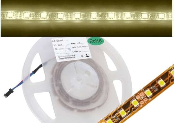 1m LED Streifen flexibel Warmweiss 12V Stripe 8,0W mit 120LEDs
