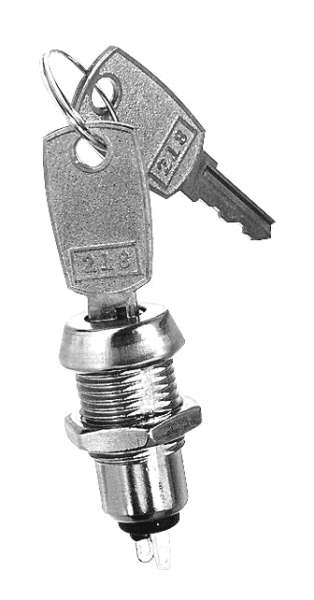 Schlüsselschalter Ein-Aus 1pol 250V 1A
