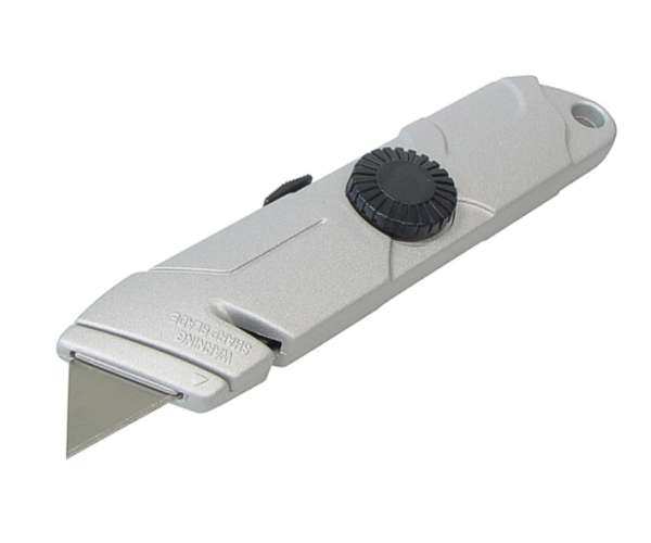 Messer Sicherheitsmesser mit automatischer Klingenrückführung 160mm mit Paketbandschneider