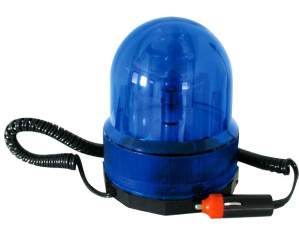 Alarmlicht 12V Drehlicht mit Magnet Blau Polizeilicht