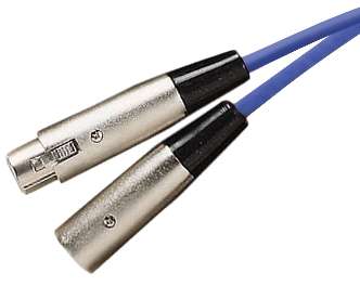 6m XLR Kabel Blau 3pol XLR Buchse XLR Stecker