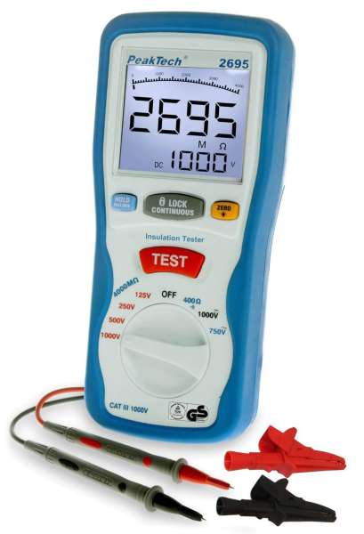 Isolationsmessgerät P2695 VDE Tester Isolationsmesser Instlationstester bis 1000V