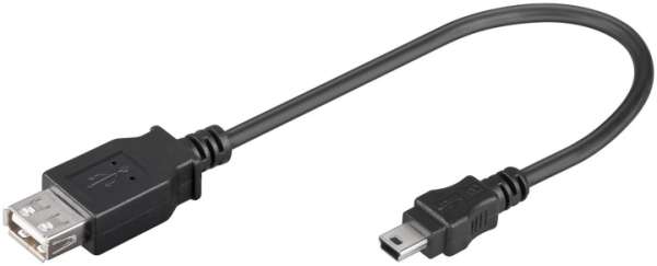 Mini USB Stecker auf USB Buchse  Shop für Netzteile Netzgeräte