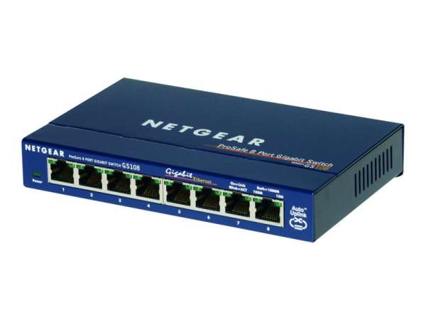 LAN RJ5 Switch 8Port Prosafe Desktop 10/100/1000Mbit Gigabit GS107GE