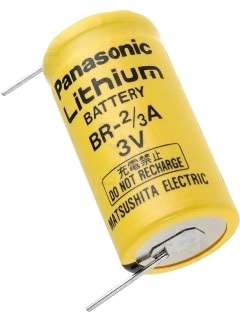 3V Batterie Lithium CR2/3AA BR2/3A mit Lötpins 17x33mm