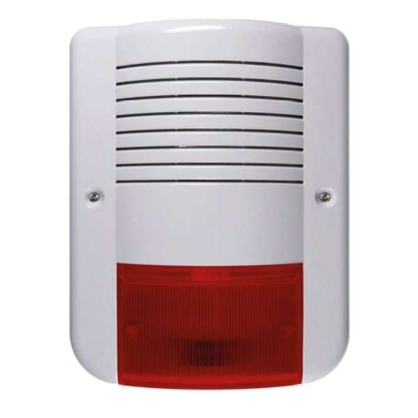 Alarmkombination 12V Alarmlicht mit 12V Sirene Indoor Outdoor 255x200x80mm