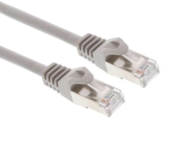 2m LAN Kabel Cat5e Patchkabel Grau FUTP