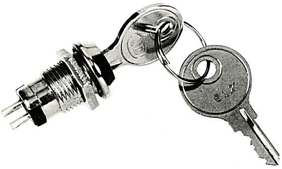 Schlüsselschalter 905 Ein-Aus 1pol 250V Miniatur