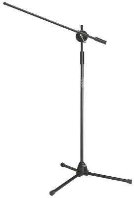 Mikrofonstativ Mikrofonständer 95-210cm mit 72cm Ausleger Schwarz Bodenstativ